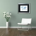 thumbnail image 3 of Trademark Fine Art "Robot Map of the World Blue" Canvas Art by Michael Tompsett, Black Matte, Silver Frame, 3 of 4