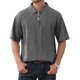 thumbnail image 4 of Polo PWEbusiness de algodón lavado desgastado para hombre, color gris, 4 of 6