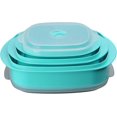 thumbnail image 2 of Reston Lloyd Calypso Basics 3-Piece Microwave Steamer Set, Turquoise, 2 of 7