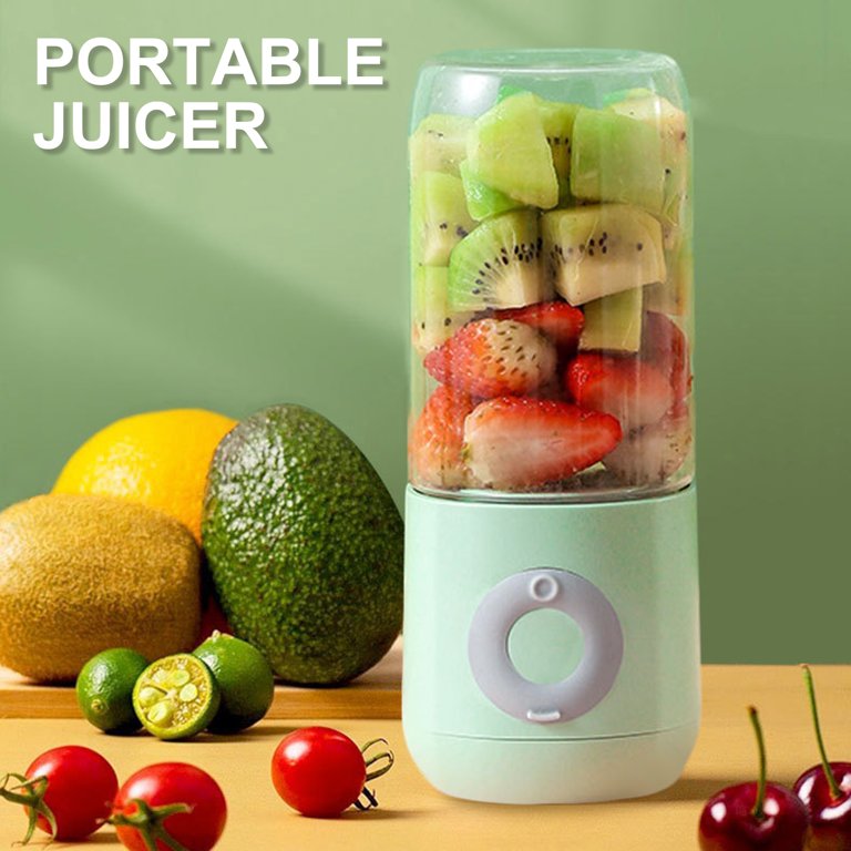 Xinwanna 500ml Electric Juicer Powerful Blender One-button Start Large  Capacity Small Juice Cup Mini Juicer USB Rechargeable Blender Home Supplies