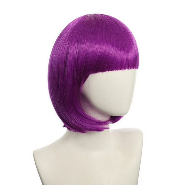 XmhyTop Peluca, muy adecuada para completar su look de moda, 1 pieza, morado