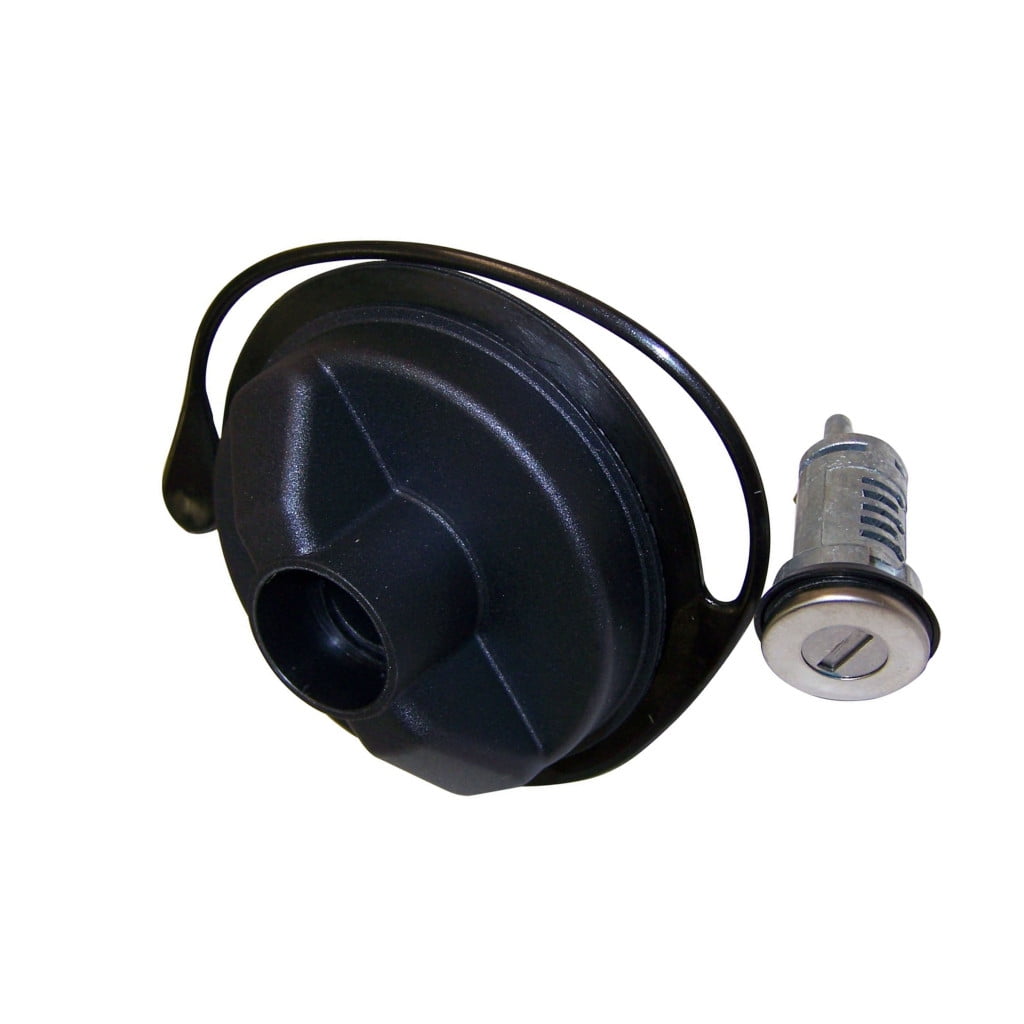KarParts360 For Jeep Liberty 2002-2011 Gas Cap | Black | Metal/Plastic | Uncoded Lock Cylinder And Tether | Excluded Tumblers