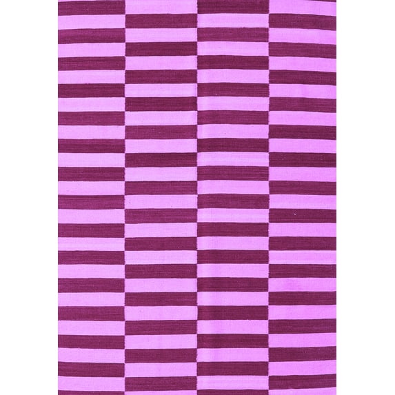 Ahgly Company Indoor Rectangle Oriental Purple Traditional Area Rugs, 8' x 10'