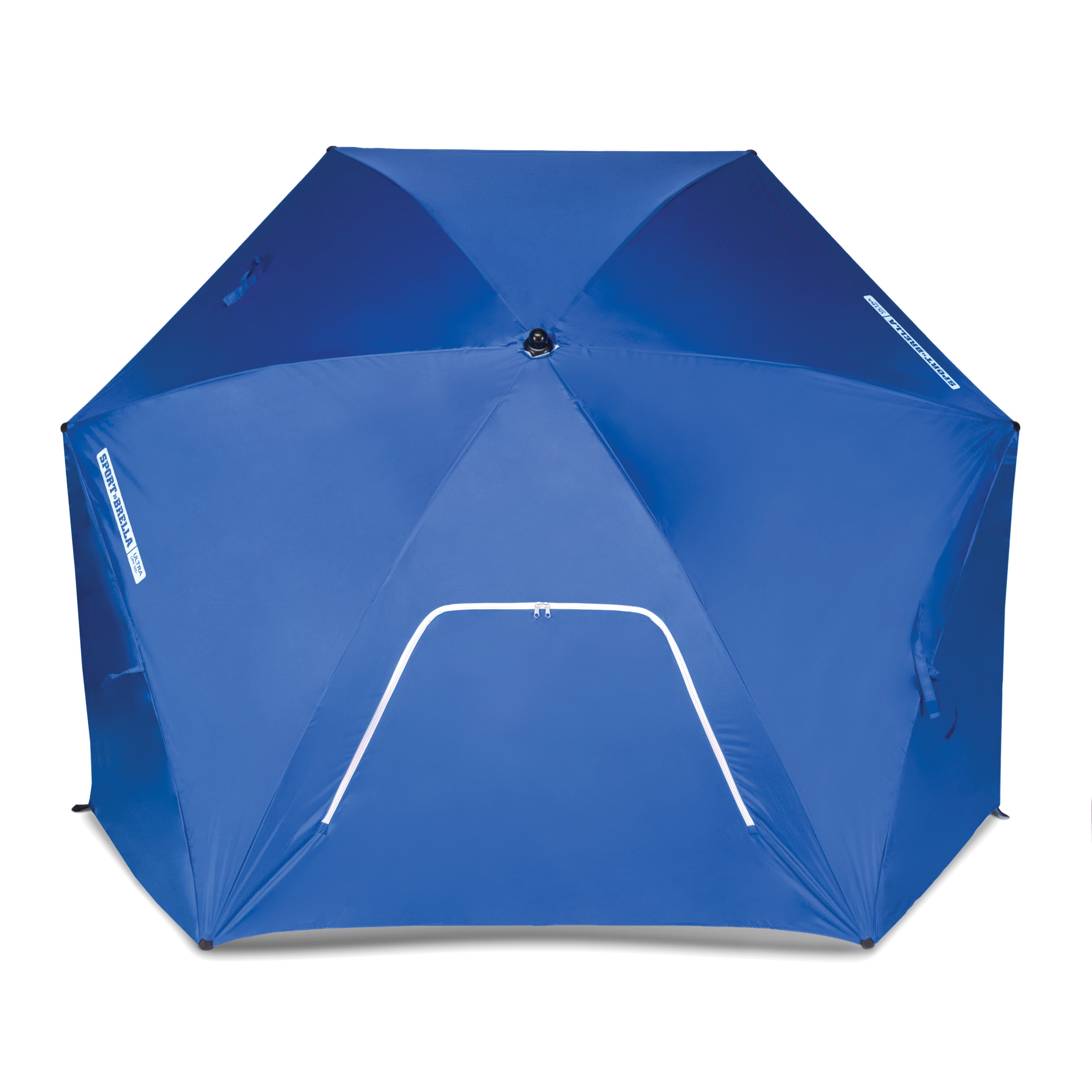 Blue Sport-Brella Ultra 8' Portable All-Weather and Sun Umbrella with Carry Bag
