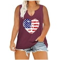 thumbnail image 1 of Birdeem Débardeur d'Été Oversize pour Femmes, Imprimé, à Col en V, Sans Manches, T-Shirt, Hauts Grande Taille, 1 of 7