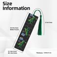thumbnail image 3 of Kdxio Space Dino Cartoon Black Print Metal Tassel Bookmarks,Perfect Gift for Art Lovers and Bookworms Metal Bookmarks for Women, 3 of 8
