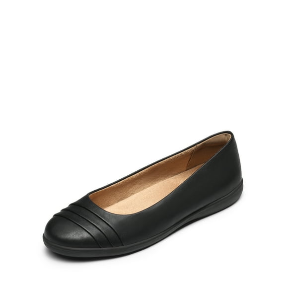 DREAM PAIRS Women's Flats with Arch Support, Ballet Flats for Women Dressy Comfortable, Round Toe & Slip On Office Shoes