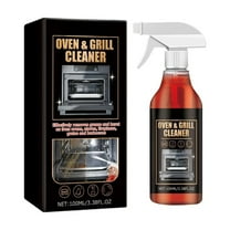 Oven & Grill Cleaner Spray, Heavy Duty Degreaser For Ovens Grills And Kitchen Appliances, Removes Stubborn Grease Burnt On Food Carbon Buildup Safe On Stainless Steel Ceramic
