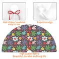 thumbnail image 4 of Yiaed Daisies Flowers Print Christmas Tree Skirt , Tree SkirtsTree Mat for Christmas Winter Holiday Indoor Decorations-30", 4 of 7