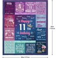 thumbnail image 6 of 11 Year Old Girl Gifts Blankets 50"x60", Birthday Gifts for 11 Year Old Girls Throw Blanket, 6 of 6