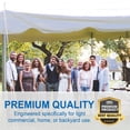 thumbnail image 2 of Party Tents Direct Weekender Outdoor Canopy Pole Tent, White, 20 ft x 30 ft, 2 of 8