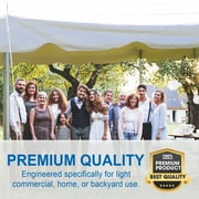 Party Tents Direct Weekender Pole Tent Party Canopy with Sidewalls, 20x30 White