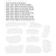 thumbnail image 3 of Molde de Peine Flexible ANGGREK 10 Piezas de Silicona Reutilizables para Espejos de Mano, 3 of 8
