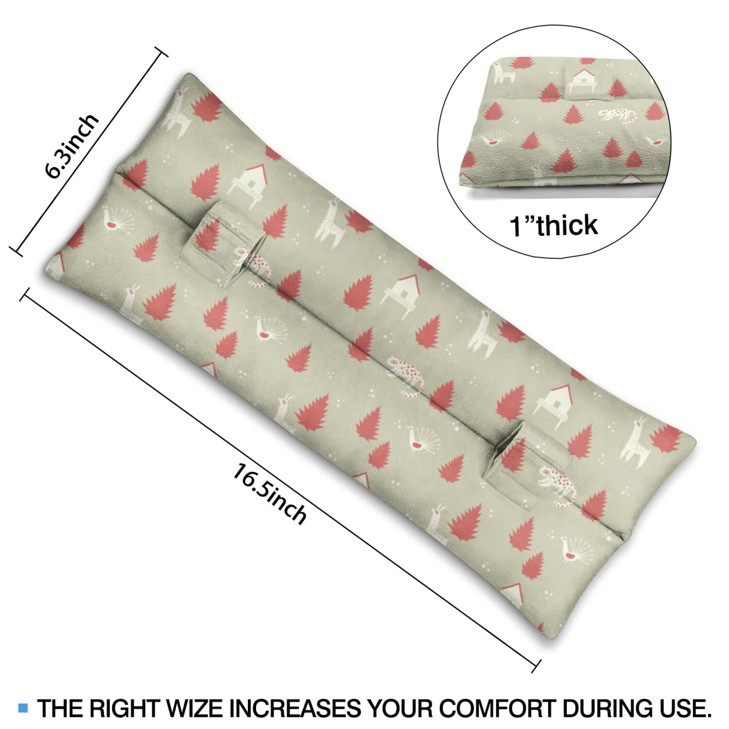 Adorable Cartoon Seatbelt Cushion for Surgery Recovery - Soft Plush Heart Surgery & Mastectomy Pillow with Playful Moon & Planets Design - Universal Car Pillow