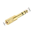 thumbnail image 4 of 6.35mm Male to 3.5 Female Connector Stereo Audio Video Adapter Coupler Converter Zinc Alloy, 2pcs, 4 of 4