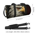 thumbnail image 2 of Defioc Noble Style Bald Eagle for Travel Duffle Bag,Weekender Bag Carry On Tote Bags Hospital Bag Large Capacity Sport Gym Bag for Men Women Fit for Trave, Gym,Weekend, 2 of 6