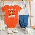 thumbnail image 3 of Garfield Cartoon Cute and Hungry Bodysuit Jumper Girls Infant Baby Brisco Brands 12M, 3 of 6
