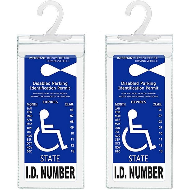 Handicap Parking Placard Holder, Ultra Transparent Disabled Parking