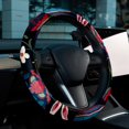 thumbnail image 6 of Easter 14.5 Inch Printing PVC Leather Car Wheel Covers Steering Wheel Covers Steering Wheel Cover Auto Accessories, 6 of 6