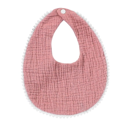 Newborn Baby Bib Headband Bandana Drooling Teething Muslin Saliva Towel Adjustable Cotton Gauze Lace Toddlers