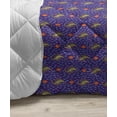 thumbnail image 3 of Fruits Down Alternative Comforter, Vibrant Oranges and Lemons Silhouettes with Mini Polka Dots, Microfiber Quilt for All Season, 5 Sizes, Violet Blue Orange, by Ambesonne, 3 of 3