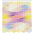thumbnail image 3 of Ambesonne Digital Shower Curtain, Shady Gradient, 69"Wx84"L, Yellow Purple Peach, 3 of 3