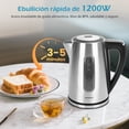 thumbnail image 2 of Tetera Eléctrico De Acero Inoxidable 1.7l 1200w Aigostar, 2 of 8