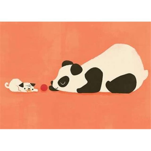 Image Conscious PDXF602DSMALL The Pug & The Panda Poster Print by Jay Fleck, 9 x 12 - Small