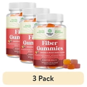 (3 pack) Natures Craft Prebiotic Fiber Gummies for Adults, Orange and Mixed Berry, 60 Count