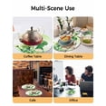 thumbnail image 2 of 15 Inch Round Placemats Set of 4, St. Patrick's Day Non Slip Heat Insulation PP Table Mats, Green Shamrock Gnomes Watering Can Plants Washable Place Mats for Kitchen Dining Party Table Decor, 2 of 7