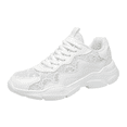 thumbnail image 2 of Lace Flower Embroidered Sneakers for Women Platform Sneakers for Women Comfortable Casual Tennis Shoes Lace Up Fashion Walking Shoes, 2 of 8