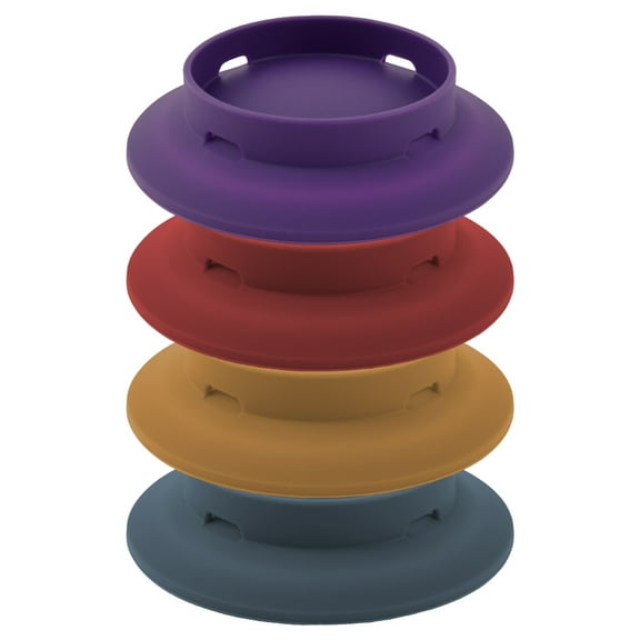 4 Pcs Silicone Wine Glass Covers 4 Colors Sturdy Drinking Glass Covers Environmental Friendly Wine Glass Covers Easy to Operate Drinking Glass Covers Reusable Wine Glass Covers for Family Bars Party
