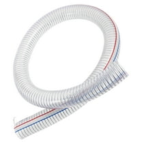 HAKIDZEL Steel Wire Reinforced PVC Tubing Hose Silver Oil Conveying Industrial Equipment 1Pack