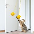 thumbnail image 4 of cat 1X Interactive Door Hanging Cat Feather Toy with Long StRings Elastic Hot H2 R7C0, 4 of 9