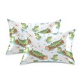 Alligator Wood Bubbles Pattern Pillowcase Standard Size 20''x26'' Satin