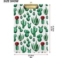 thumbnail image 2 of FMSHPON Green Cactus Tropical Succulent Plant Clipboard Hardboard Wood Nursing Clip Board and Pull for Standard A4 Letter 13x9 inches, 2 of 7