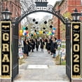thumbnail image 3 of Coolmade Class of 2026 Graduation Porch Banners, 2 Pack Black Gold Congrats Grad Door Signs, 12x72 Inch Hanging Decorations for High School College Indoor Outdoor Graduation Party Supplies, 3 of 7