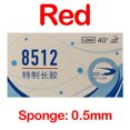 thumbnail image 1 of Original METEOR 8512 Pips-long Table Tennis Rubber Long Pips Changeful Play Style OX Ping Pong Sponge Red 0.5mm, 1 of 6