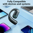 thumbnail image 5 of xjwjuw Hanging Ear Bluetooth Openear Headphones 5.3, Low Latency & High Battery, Intelligent Noise Reduction & Lightweight, True Wireless for Business, Sports, Daily Use, 5 of 7
