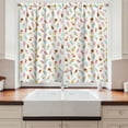 thumbnail image 2 of Ambesonne Ice Cream Kitchen Curtains, Doodle Diary Desserts, 55"x39", Multicolor, 2 of 3