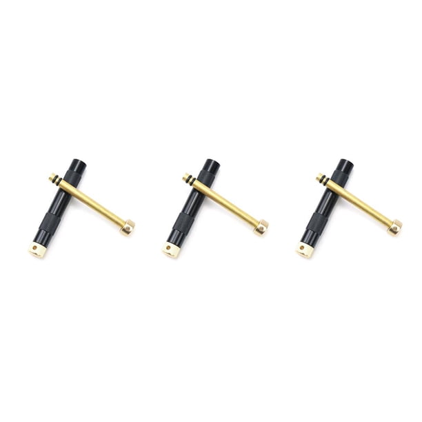 Soidarity Pistón de fuego de latón, aleación de aluminio de emergencia, tubo de fuego, fabricante de llamas de supervivencia, encendedor, suministros de Negro 3piezas Soidarity CBP233669