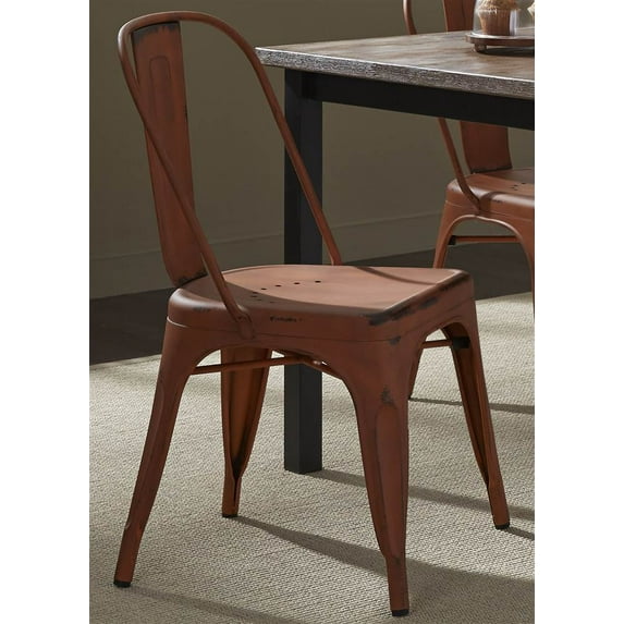 Bow Back Side Chair in Orange - Set of 4