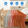 thumbnail image 4 of Burnt Orange Ombre Coastal Cooling Blanket,Lightweight Summer Throw Blanket with Double Sided Cold Effect,Summer Nautical Beach Ocean Seaside Picnic Blankets Bed Sheet for Hot Sleepers 30"x40", 4 of 8