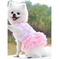 thumbnail image 6 of Flower Gauze Tutu Dog Dress Vest Apparel Skirt Clothes Pet Puppy Princess Clothes for Dogs and Cats, 6 of 13