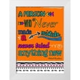 thumbnail image 1 of Longfellow Designs 14x18 White Modern Wood Framed Museum Art Print Titled - Mistake, 1 of 4
