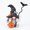 A-2, variant on Gothic Halloween Gnome Figurine, Resin Skull Decor with Spiderweb Hat, Spooky Gift for Home