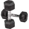 thumbnail image 4 of Rubber Encased Hex Dumbbell in Pairs  Singles or Set, 4 of 4