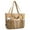 Gold, variant on Large Beach Bag Waterproof Sandproof Tote Bag for Women with Zipper & Mesh Pockets for Pool Swim Travel Everyday