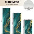 thumbnail image 4 of Teal and Gold Marble Glitter Waves Pattern Kitchen Rugs Sets Of 3,Kitchen Runner Rugs Non Skid Washable,Decorative Kitchen Floor Mats for Kitchen,Sink,Laundry,17"x30"+ 17"x47" + 17"x59", 4 of 6