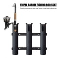 thumbnail image 3 of Fishing Rod Racks Holder with Slots Space Saving 3 Tubes Link Mount Bracket for Saltwater Freshwater, 3 of 8